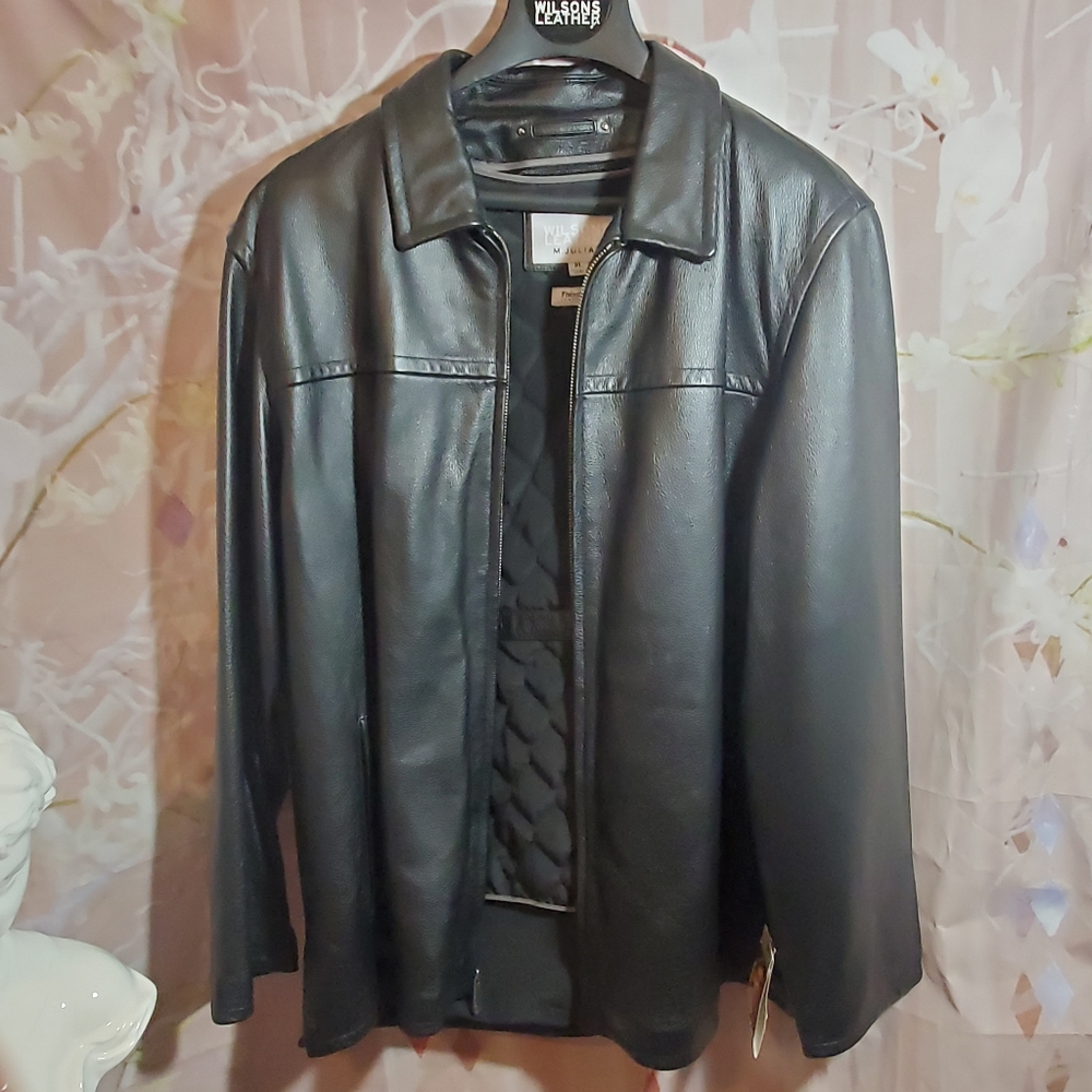 Wilson leather jacket m.julian XL Nwt black